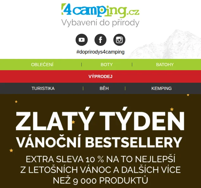 4camping: Zlatý týden s extra slevou – červenec 2026 | Nuslet.cz