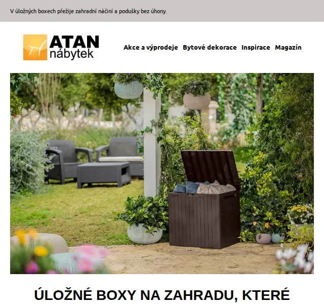 ATAN nábytek: Úložné boxy na zahradu – červenec 2026 | Nuslet.cz