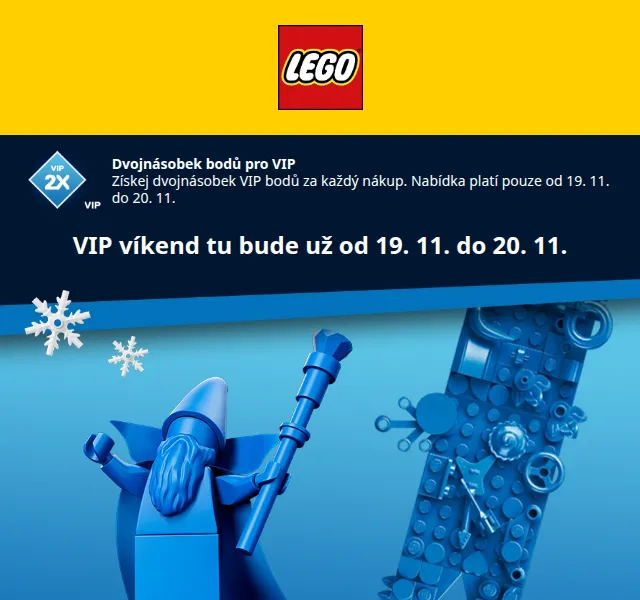 LEGO®: Dvojnásobek VIP bodů a dárek k nákupu – červen 2026 | Nuslet.cz