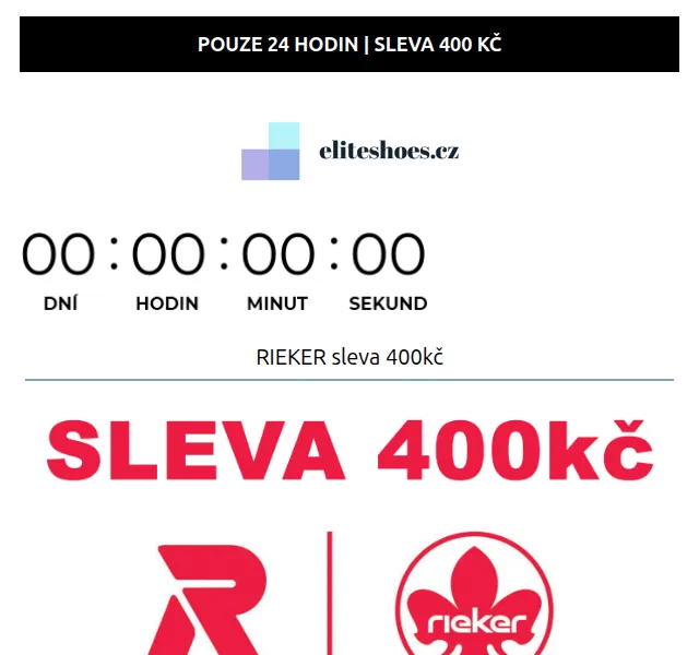 Eliteshoes: SLEVA 400 Kč na Rieker a Remonte – červenec 2026 | Nuslet.cz