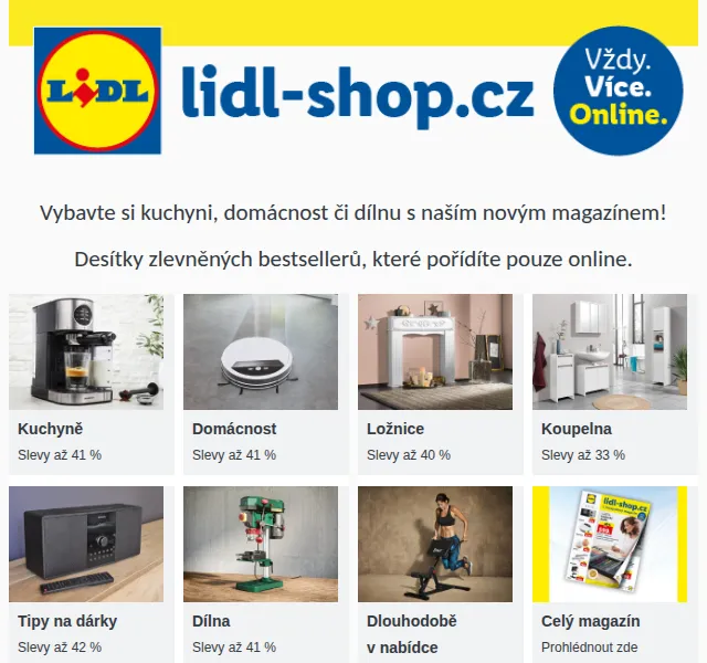Lidl: Nový magazín se slevami až 42 % – červen 2026 | Nuslet.cz
