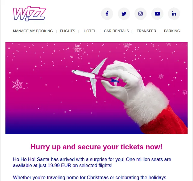 Wizz Air: Letenky od 19,99 EUR – červen 2026 | Nuslet.cz