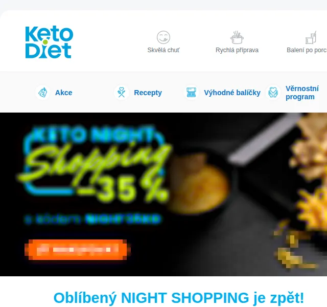 KetoDiet: Sleva 35 % na celý nákup – červen 2026 | Nuslet.cz