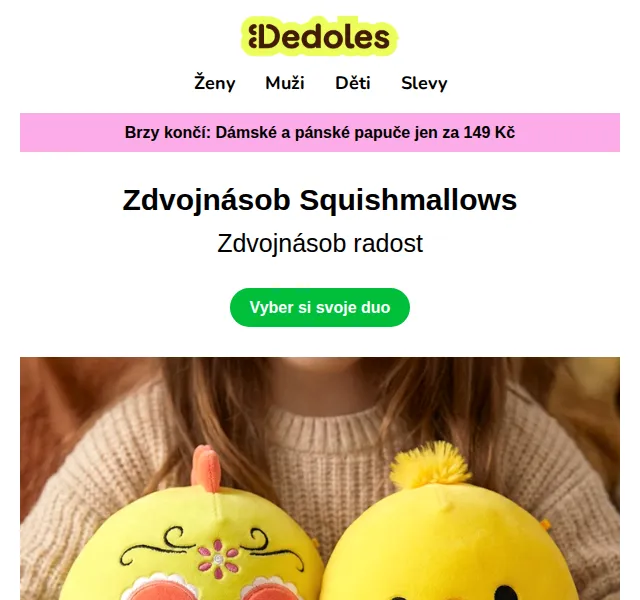 Dedoles.cz: 1+1 Squishmallows – červenec 2026 | Nuslet.cz