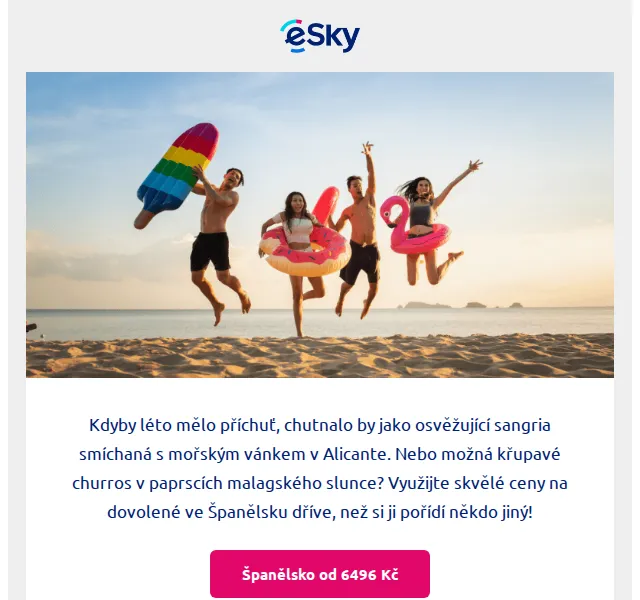 eSky.cz: Španělsko od 6 496 Kč – červen 2026 | Nuslet.cz