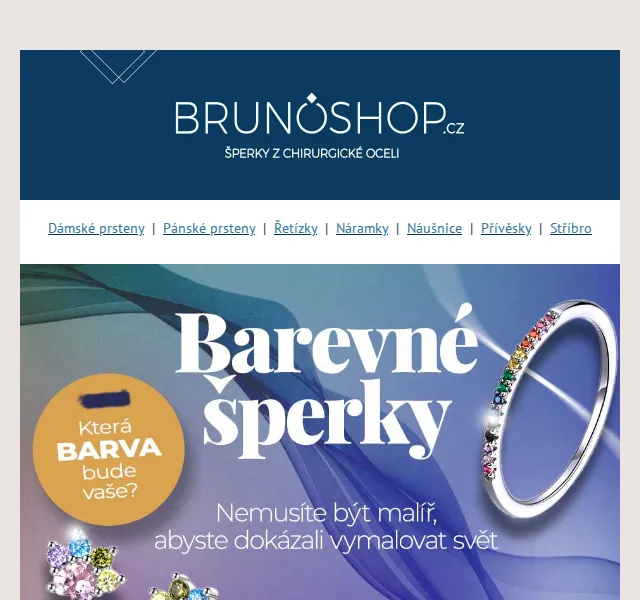 BRUNOshop.cz: Barevné šperky od 130 Kč – červen 2026 | Nuslet.cz