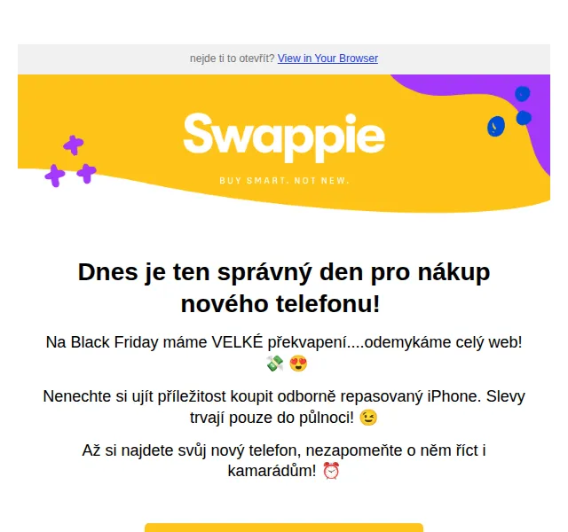 Swappie: Black Friday slevy na repasované iPhony – červen 2026 | Nuslet.cz