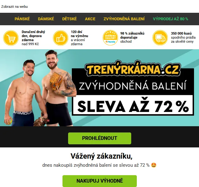 Lukáš z Trenýrkárna.cz: Multibalení boxerek se slevou až 72 % – červenec 2026 | Nuslet.cz