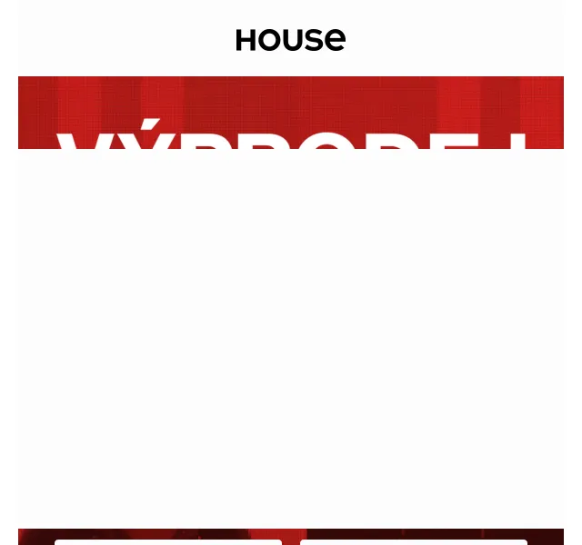 HOUSE: Výprodej až -50 % – červen 2026 | Nuslet.cz