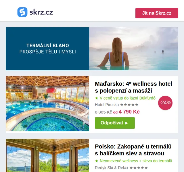 Skrz: Sárvár termály od 2 399 Kč a top pobyty – červen 2026 | Nuslet.cz