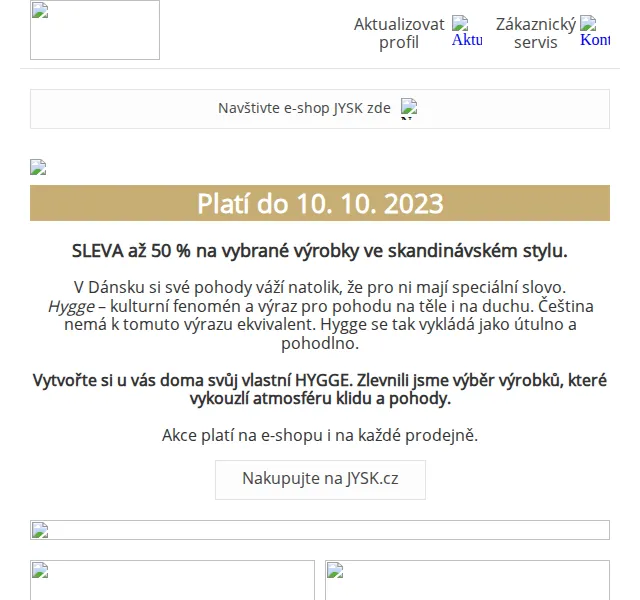 JYSK: SLEVA až 50 % na skandinávské výrobky – červenec 2026 | Nuslet.cz