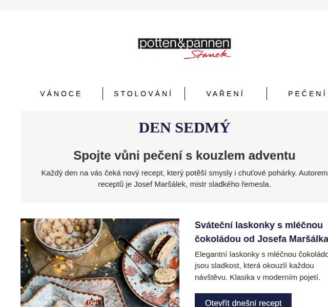 Potten & Pannen: Adventní mlsání – prosinec 2026 | Nuslet.cz
