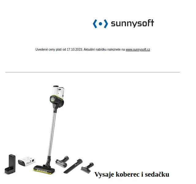 Sunnysoft.cz: Vysavač Kärcher VC 6 Cordless Premium od 8 490 Kč – červenec 2026 | Nuslet.cz
