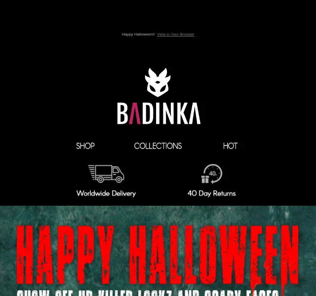 BADINKA: Happy Halloween – říjen 2026 | Nuslet.cz