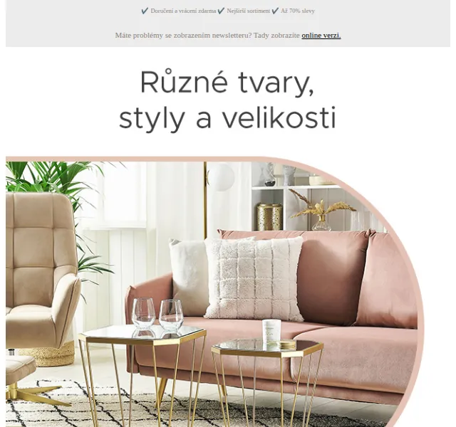 Beliani.cz: konferenční stolky se slevou až 70 % – červen 2026 | Nuslet.cz