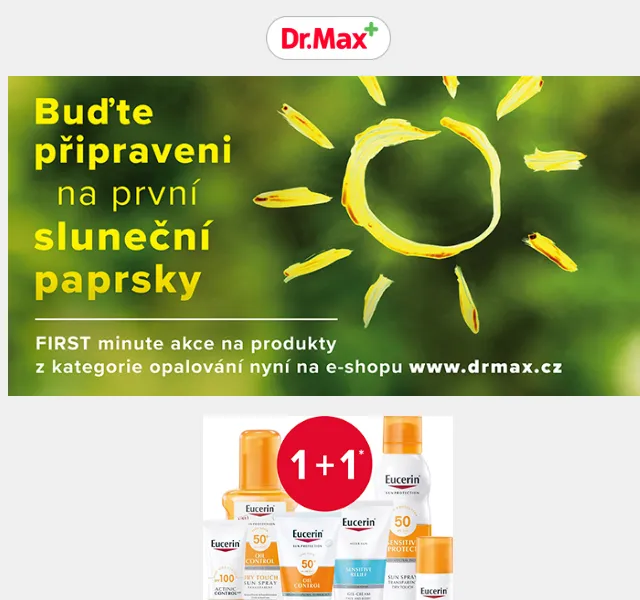 Dr.Max: Slevy až 25 % a akce 3za2 na opalování – červenec 2026 | Nuslet.cz