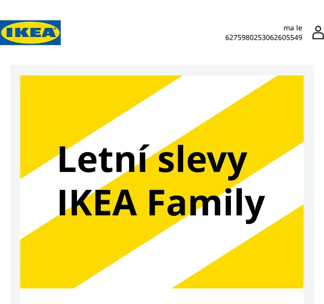 Ikea: Letní slevy IKEA Family až 50 % – srpen 2026 | Nuslet.cz