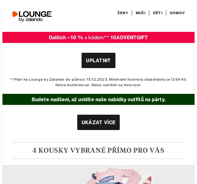 Lounge by Zalando: Levi's Ellesse +10% sleva – prosinec 2023 | Nuslet.cz