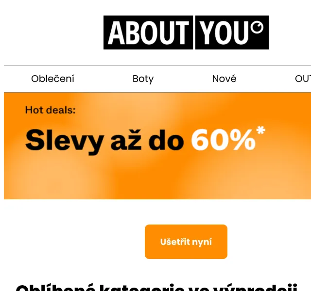 ABOUT YOU: Sleva až 60 % na módu – červenec 2026