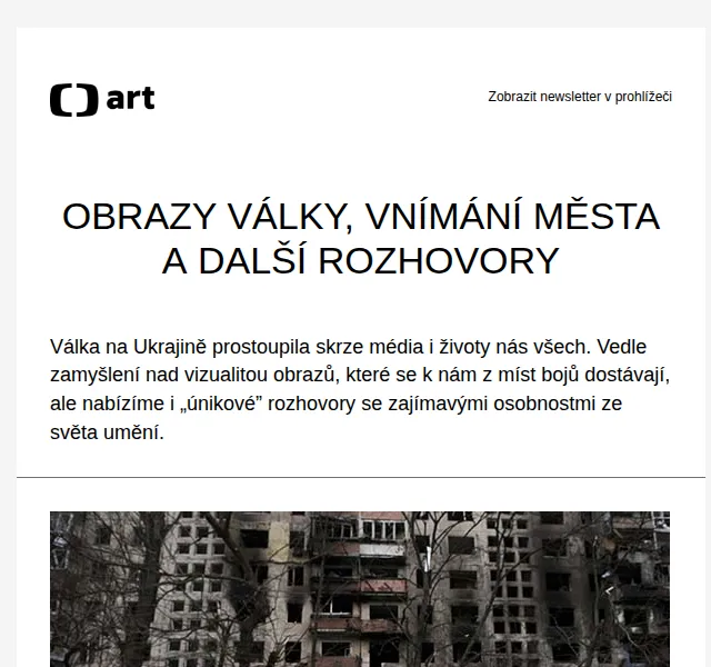 Web ČT art: Rozhovory a diskuze o umění – červen 2026 | Nuslet.cz