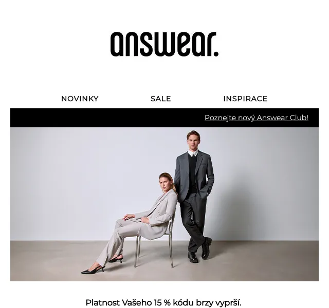 ANSWEAR.cz: Sleva 15 % — poslední šance – duben 2026 | Nuslet.cz