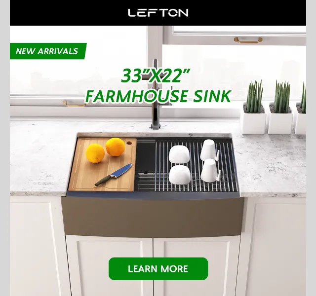 Lefton Sanitary: 15% sleva na dřez 33" x 22" – červenec 2026 | Nuslet.cz