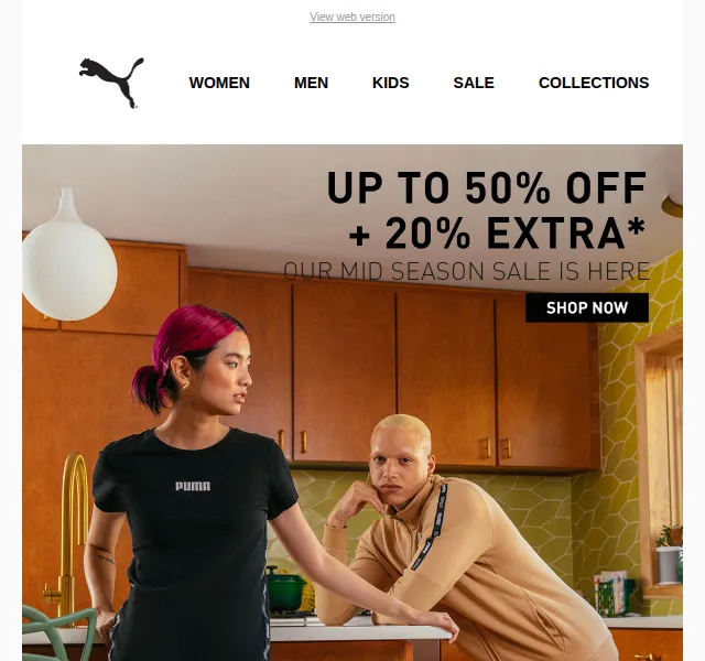 PUMA: Až 50% sleva + 20% extra – červen 2026 | Nuslet.cz