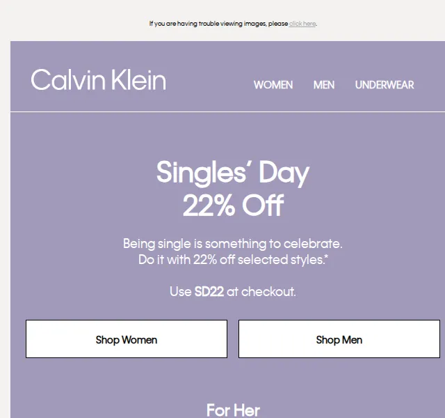 Calvin Klein: Sleva 22 % na Singles' Day – červen 2026 | Nuslet.cz