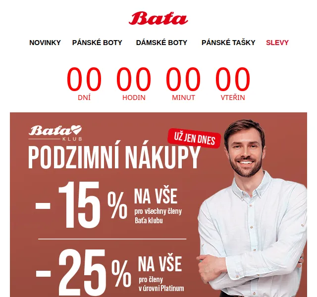 Baťa: -15 % na vše – říjen 2023 | Nuslet.cz
