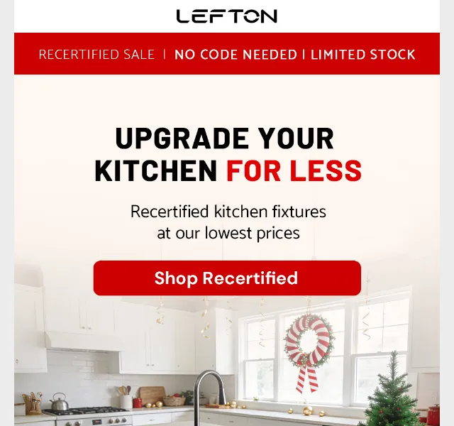 Lefton Sanitary: recertified kitchen – sleva až 70 % | červen 2026 | Nuslet.cz