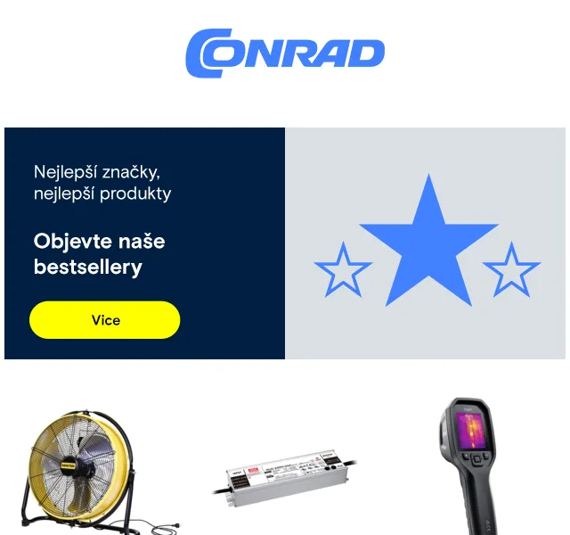 Conrad Electronic: Ventilátory, termokamera FLIR a zdroje – červenec 2026 | Nuslet.cz