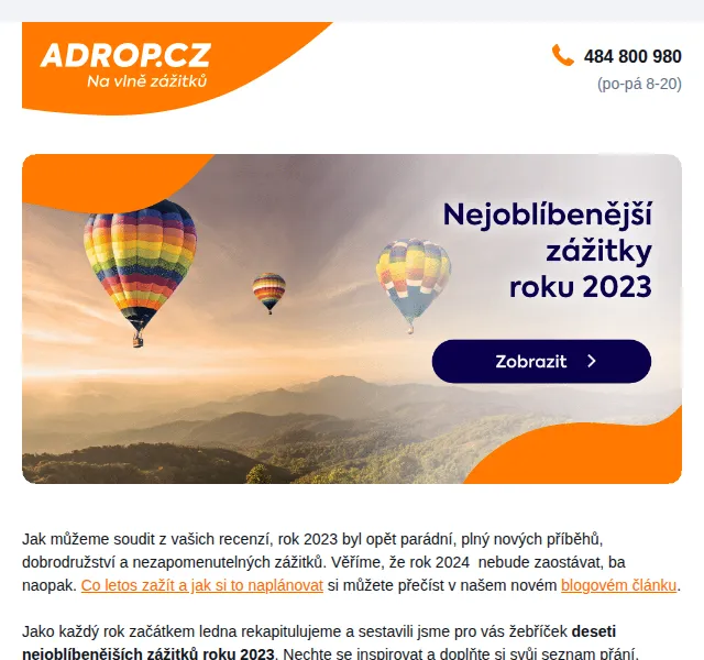 Adrop: Nejoblíbenější zážitky 2023 – červen 2026 | Nuslet.cz