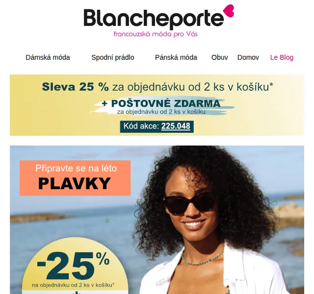 Blancheporte: plavky s 25% slevou – červenec 2026 | Nuslet.cz