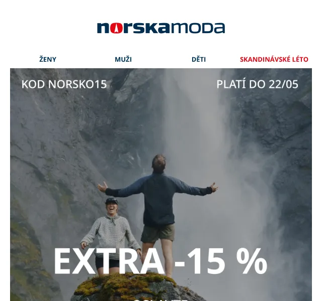 Norskamoda.cz: Extra -15 % na Devold, Amundsen – květen 2026