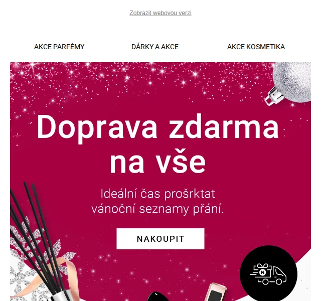 Notino: Dárky zdarma a doprava zdarma – červen 2026 | Nuslet.cz