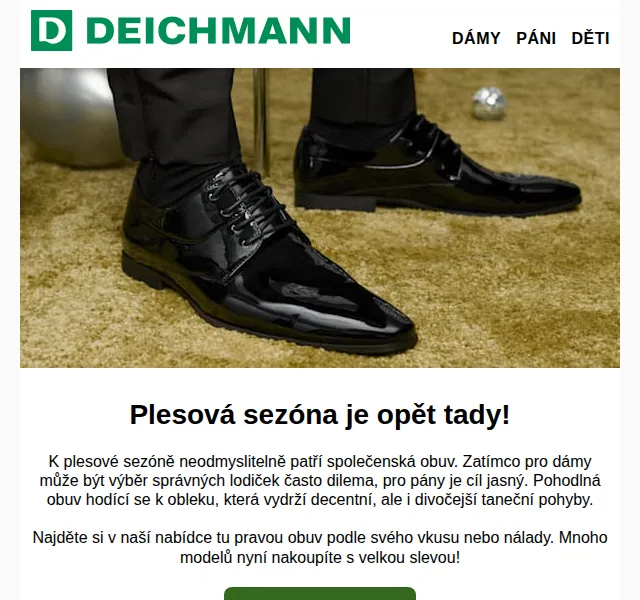DEICHMANN: Společenská obuv se slevou 15 % – červen 2026 | Nuslet.cz