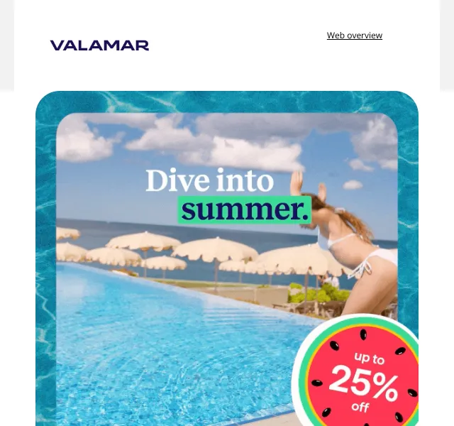 Valamar: až 25 % sleva na letní pobyty – červen 2026