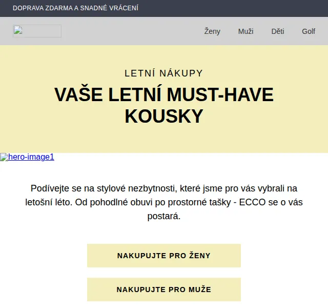 ECCO: letní must-have kousky – do 30% slevy + doprava zdarma – červen 2026 | Nuslet.cz