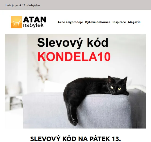 ATAN nábytek: Sleva na Tempo Kondela – červenec 2026 | Nuslet.cz