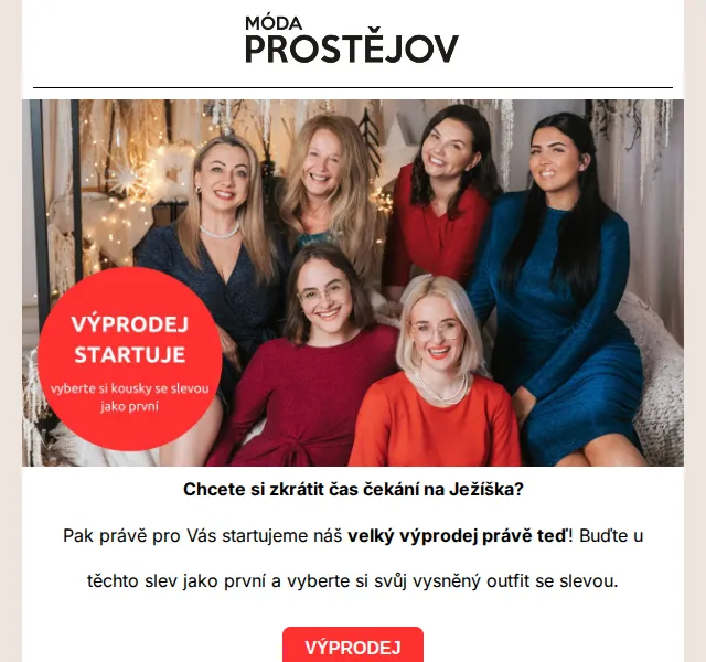 Móda Prostějov: Velký výprodej od 199 Kč – červen 2026 | Nuslet.cz