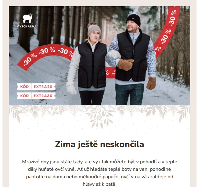 Ovečkárna: Slevy až 30 % na vlněné zboží – červen 2026 | Nuslet.cz