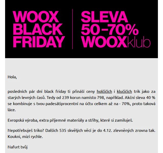 Richard Woox: trika od 239 Kč (sleva až 70 %) – červen 2026 | Nuslet.cz