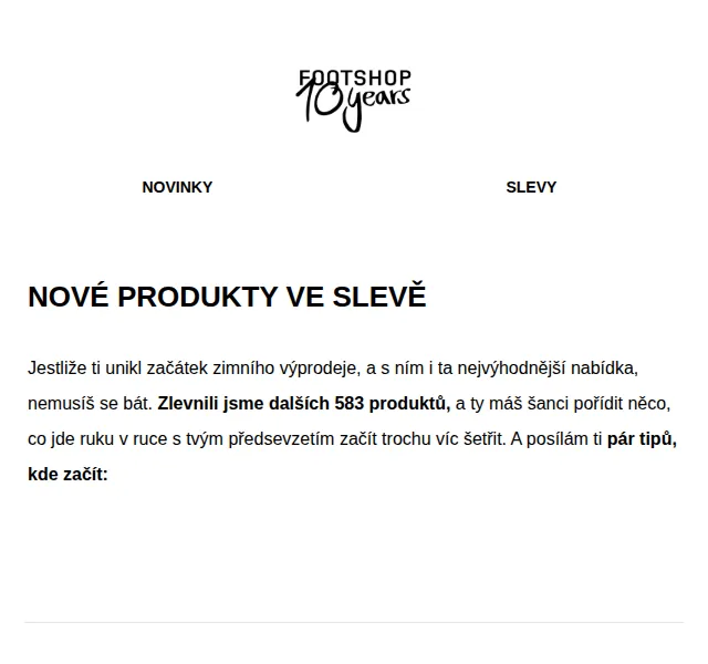 Footshop: Výprodej 583 novinek – červen 2026 | Nuslet.cz