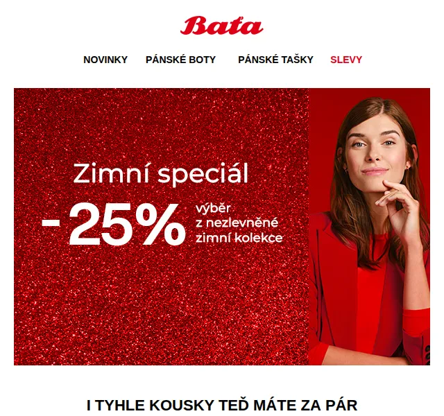 Baťa: Ušetřete 25 % při nákupu zimní obuvi – červen 2026 | Nuslet.cz