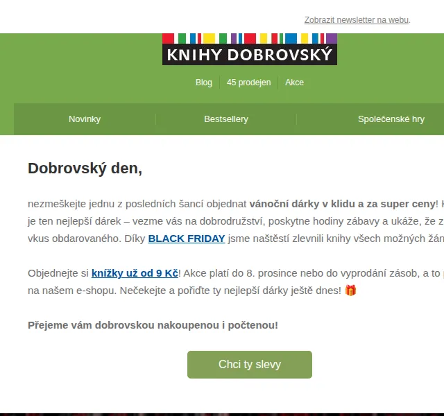 KnihyDobrovsky.cz: BLACK FRIDAY knihy od 9 Kč – červenec 2026 | Nuslet.cz