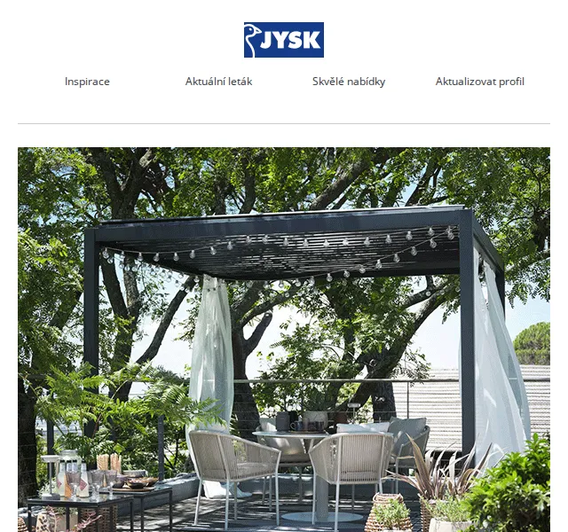 JYSK: Zahradní nábytek se slevou až 43 % – červen 2026 | Nuslet.cz