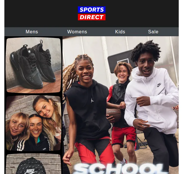 Sportsdirect.com: Školní batohy a boty Nike, adidas – červen 2026 | Nuslet.cz