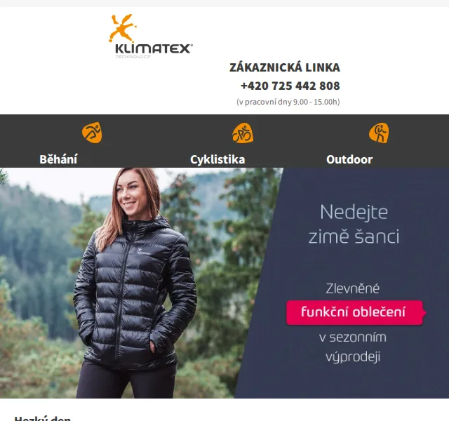 Klimatex: slevy až 52 % na funkční oblečení – červen 2026 | Nuslet.cz