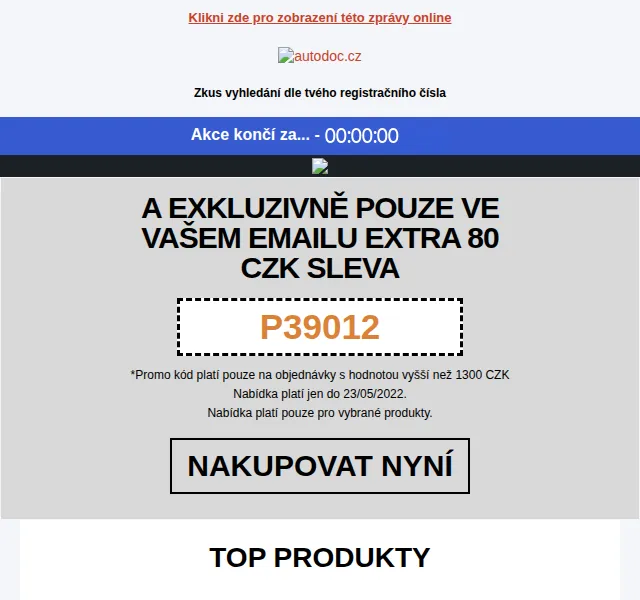 Autodoc.cz: Jarní výprodej s 80 Kč slevou – červen 2026 | Nuslet.cz
