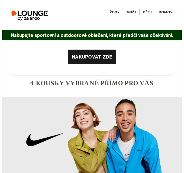 Lounge by Zalando: Nike, G-Star sleva až 80 % – červenec 2026 | Nuslet.cz